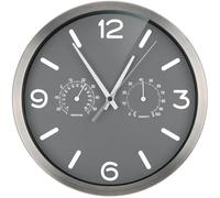 BRESSER Reloj de Pared, Gris, 250x250mm