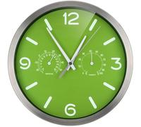BRESSER Reloj de Pared, Verde, 250x250mm