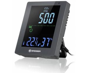 Bresser Smile Medidor CO2 Detector de Concentración de CO2 Gris