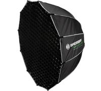 Bresser Softbox parabólica 120 cm con Sistema Quick Lock, Montura Bowens, difusores, Rejilla Tipo Panal, fotografía de Retrato y Producto