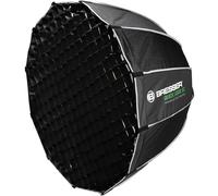 Bresser Softbox parabólica 90 cm con Sistema Quick Lock, Montura Bowens, difusores, Rejilla Tipo Panal, fotografía de Retrato y Producto