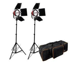BRESSER Studio SG-800 - Set de fotografía y vídeo halógenos