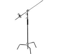 Bresser Trípode C-Stand 300cm con Brazo Spigot Amortiguado Metal para Iluminación de Estudio Accesorios