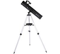 Bresser Venus 76/700 AZ - Telescopio reflector con Adaptador de Cámara de Smartphone, Carbono