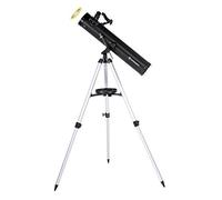 Bresser Venus 76/700 AZ - Telescopio reflector con Adaptador de Cámara de Smartphone, Carbono