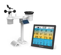 Bresser Weather Center 7-en-1 Pro SF - Estación Meteorológica Profesional con Pantalla LCD 10", Solar, WiFi, Pronóstico 6 Días y Sensores Exteriores
