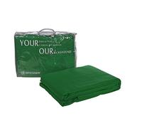 Bresser Y-9 Tela de fondo color verde croma 6x6m | 100 % algodón, lavable a 30 °C, fácil de planchar, no reflectante, resistente, vaina para barra, bolsa incluida