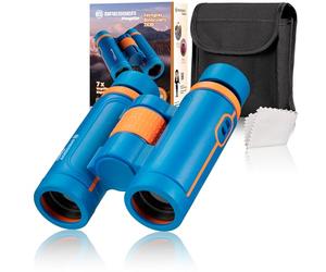 Bresser Youngster Prismáticos Infantiles 7x30 Desde 6 años con oculares | 7 aumentos, objetivos 30 mm, aptos para gafas, distancia ocular ajustable, ajuste dióptrico, funda incluida