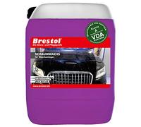 Brestol Cera de espuma concentrada de 10 litros para lavaderos de coches, cera caliente en spray con efecto perlado para lavaderos de coches