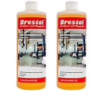 Brestol Limpiador industrial a máquina, 2 x 1000 ml, concentrado - Limpiador universal de lonas, limpiador de suelos, limpiador de azulejos, disolvente de grasa alcalino