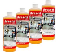 Brestol Limpiador industrial a máquina, 4 x 1000 ml, concentrado - Limpiador universal de lonas, limpiador de suelos, limpiador de azulejos, disolvente de grasa alcalino