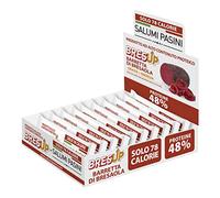 Bresup Barra de proteína | Barra de Bresaola con Alto Contenido Proteico | Sin Azúcar | Solo 78 Kcal | Paquete de 10 barras x 35g
