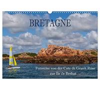 Bretagne - Fotoreise von der Cote de Granit Rose zur Ile de Brehat (Wandkalender 2026 DIN A3 quer), CALVENDO Monatskalender: Diese fotografische Reise ... Bretagne-Liebhaber ein Erlebnis fürs Auge.