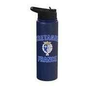 Bretaña Francia escudo envejecido impresión Stainless Steel Insulated Water Bottle