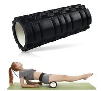 Brevanza foam roller, rodillo masaje muscular de rejilla, rulo pilates, roller masaje para Aliviar Puntos de Tensión, Terapia y Relajación, rodillo Fitness para Piernas, Espalda y Brazos