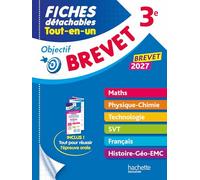 Brevet 3e: Fiches détachables Tout-en-un