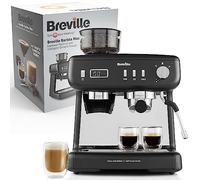 Breville Barista Max+ cafetera espresso | Molido y dosificación inteligentes | Temporizador de extracción de precisión | Espumador de leche integrado | Bomba italiana de 15 bares | Negro [VCF152X]