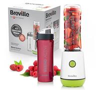Breville Blend Active - Licuadora personal y batidora | 350 W | 2 botellas activas portátiles (600 ml) | Tapas a prueba de fugas | Blanco y verde [VBL246]