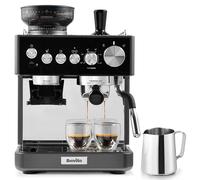 Breville Cafetera espresso Barista Sense | Cafetera superautomática con molinillo de café y espumador de leche incorporados | Vaporizador TempSense | Bomba italiana de 15 bar | Negro [VCF187X]