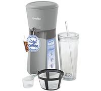 Breville Cafetera helada | Cafetera helada de porción única y taza de café con pajita | Listo en menos de 4 minutos | Gris [VCF155]