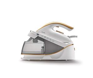 Breville Pressxpress - Plancha con caldera, placa multidireccional de cerámica, golpe de vapor 230 g, chorro de vapor vertical 100 g/min, 5 bar de presión, color blanco