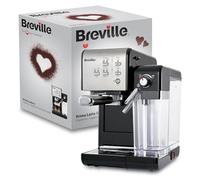 Breville Prima Latte II Espresso | Latte and Cappuccino | Bomba profesional de 15 bares y espumador de leche | Plata [VCF108X] 19 Bar