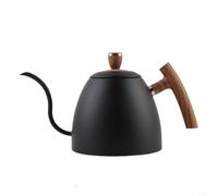 Brew Like a Professional Grade - Tetera de cuello de cisne de 1500 ml en material de acero inoxidable de alta calidad (negro)
