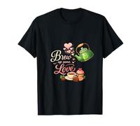 Brew Up Some Love Hervidor Corazón Diseño de Hornear al Vapor Camiseta