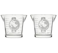 BrewGlobal Rhinoware - Vaso de chupito doble (BRESG01), 2 unidades