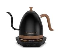 Brewista Artisan Matte Black | Hervidor eléctrico | Caño de cuello de cisne | Regulación de temperatura | Slow Coffee Barista | 1,0 L
