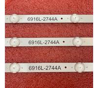 BrewJa Tira de retroiluminación LED compatible con LG 43UH620V 43UH610A 43UH6100 43UH630V 43UH603V 43'' V16.5 ART3 2744 6916L-2744A UHD 1 (Color: 3 piezas para 1 TV)