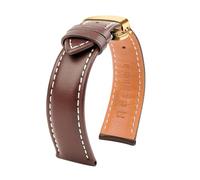 Breyhda Correa de cuero para hombre - Correa de repuesto clásica de 20 mm a 24 mm con hebilla de seguridad,20mm