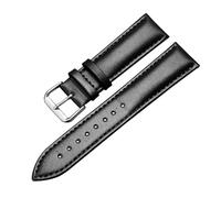 Breyhda Correa de cuero universal para reloj - Correa de repuesto de 12 mm a 24 mm para relojes de hombre y mujer,Negro,13mm