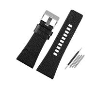 Breyhda Correa de reloj de cuero texturizado de repuesto para hombre de 22 mm a 34 mm de ancho,32mm