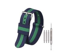 Breyhda Correa de reloj de nailon tejido de 16 mm a 22 mm: repuesto suave y duradero, ajuste universal para la mayoría de los relojes y accesorios.,19mm