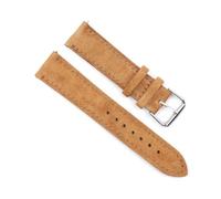 Breyhda Correa de reloj de piel de ante - Correa de repuesto de 18 mm a 24 mm con hebilla de acero inoxidable,18mm