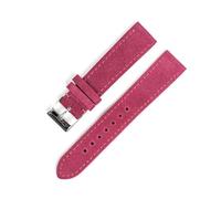 Breyhda Correa de reloj de piel de ante - Correa de repuesto suave de 18 mm a 22 mm con hebilla de acero inoxidable,Rosa,18mm