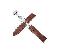 Breyhda Correa universal de cuero con hebilla de mariposa: cierre de acero de 12 mm a 24 mm.,12mm