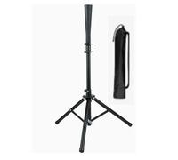 BRGD Negro Bates de Béisbol para Batear, Trípode Entrenador Softball Altura Ajustable para Canchas, Estadios, Parques Infantiles, Patios, Parques, Altura: 72 a 121cm