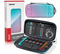 BRHE Switch 2 Case Ultra-Thin Portable, with 1 Tempered Glass Screen Protector, Hard Shell Lightweight Storage Protective Case, Compatible with Nintendo Switch 2