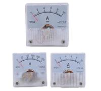 BRHJJQPP 1 Pieza 91C4 Puntero amperímetro miliamperímetro 50 mA 500 mA 1 A 2 A 50 A/75 mV Forma 45 * 45 mm.(30mA)