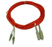 BRHJJQPP Cable de fibra óptica de 3 metros, puente de fibra óptica, cable de conexión en espiral, cable de conexión en espiral, SC-LC Duplex LC-SC