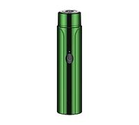 Briaatt Mini Afeitadora EléCtrica PortáTil, Afeitadora Resistente Al Agua, Afeitadora Rotativa Recargable por USB, Regalo para, Marido, Papá, Verde