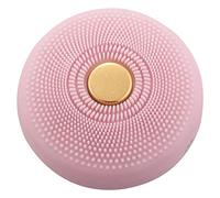 Briaatt Rosado Masajeador Limpiador de Silicona Cepillo de Mano Dispositivo de Belleza de VibracióN Recargable de Limpieza Profunda Cuidado de la Piel con Luz LED