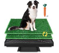 BRIAN & DANY Inodoro para Perros de Césped Artificial con Bandeja de Desechos Removible, Orinal de Piso 63 x 51 cm