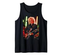 Brian May Guitar Live Queen & Adam Lambert por Dick Barnatt Camiseta sin Mangas