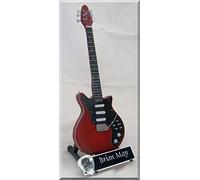 BRIAN MAY Guitarra en miniatura Burn Queen Freddie con púa de guitarra