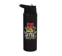 Brian Santa's Little Helper Christmas Brian Nombre Stainless Steel Insulated Water Bottle