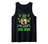 Briard One Lucky Dog Mom Funny Dogs Lover St Patrick's Day Camiseta sin Mangas