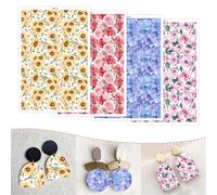 Briartw Blooming Beauty Series - Papel de transferencia de arcilla polimérica, 20 hojas (por patrón de 5 hojas) hojas de transferencia para arcilla polimérica, por hoja, papel de transferencia de 3.94